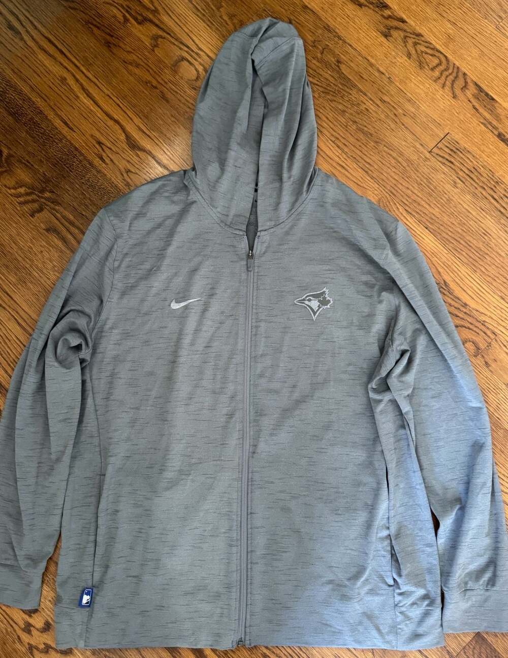 Nike Toronto Blue Jays MLB Full Zip Hoodie Size XL Gray